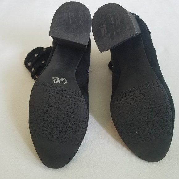 BP Nordstrom ankle boots booties black studs 8.5 - Picture 8 of 10